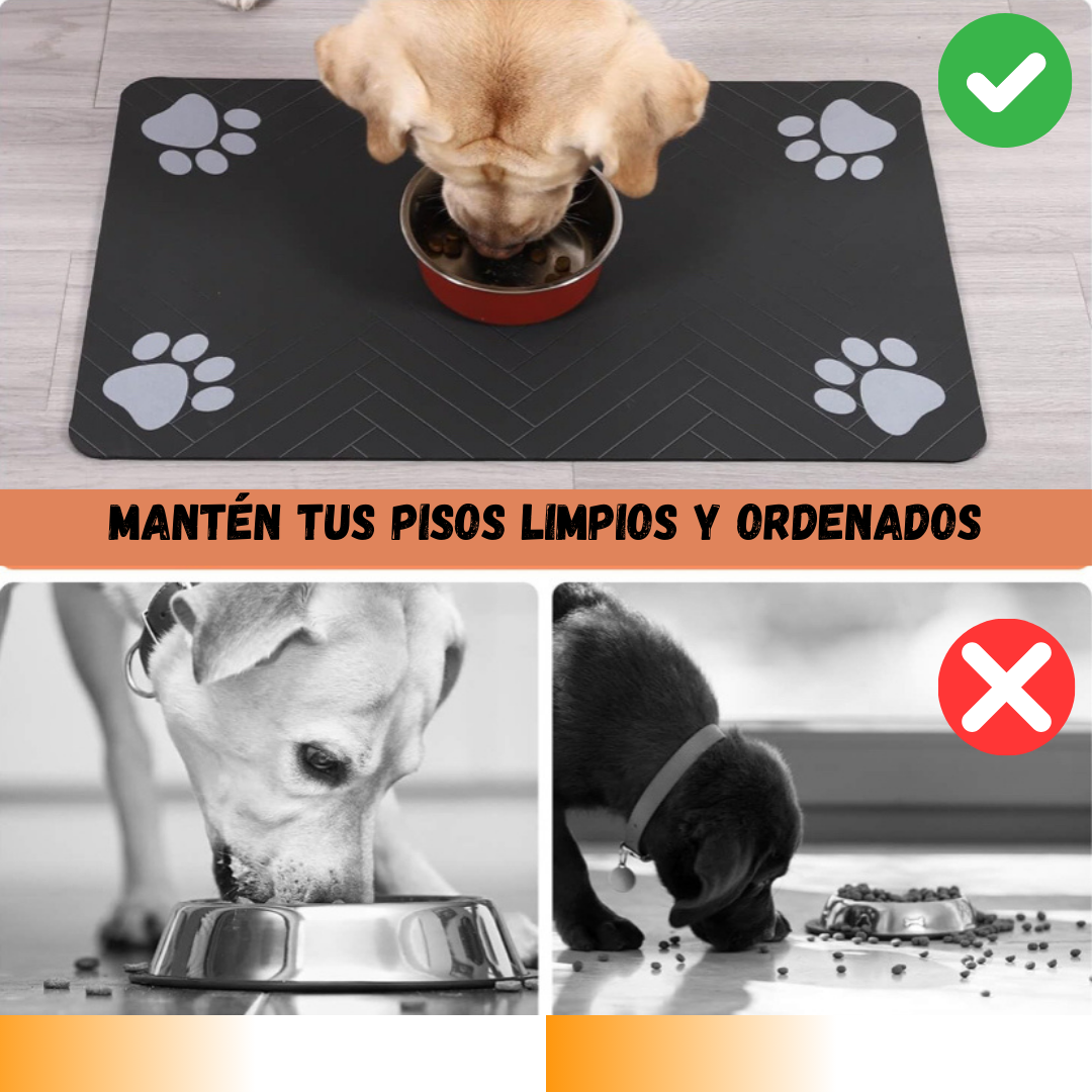 Tapete de alimentación para mascotas