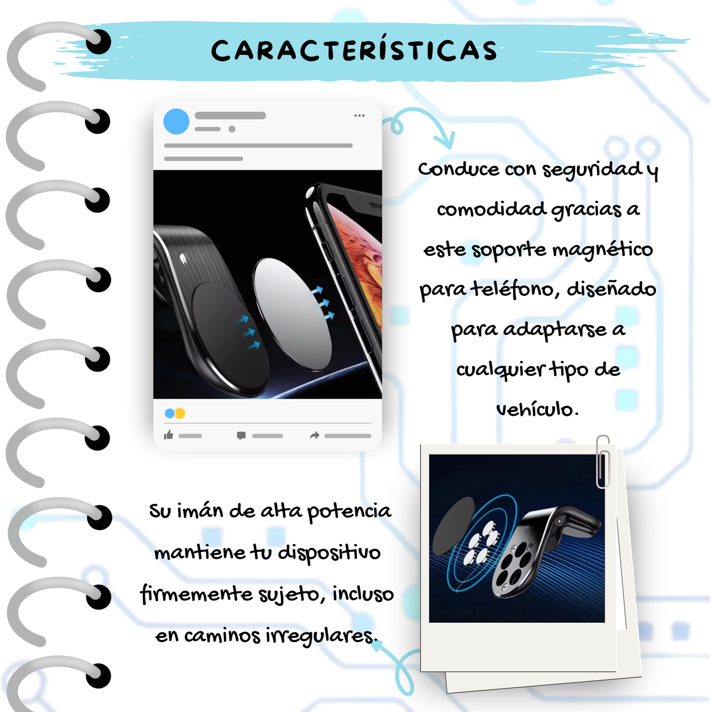 Soporte Magnético de Celular para Carro