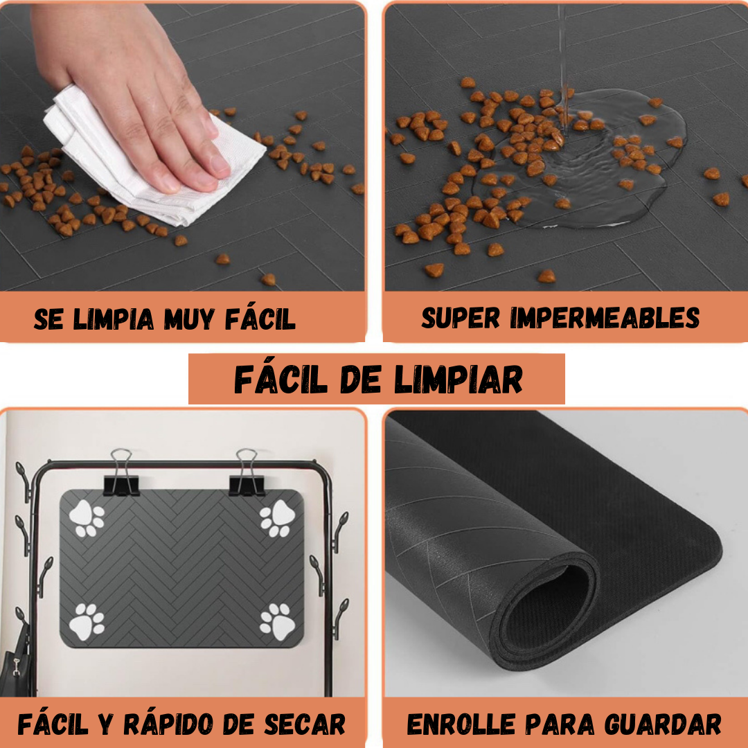 Tapete de alimentación para mascotas