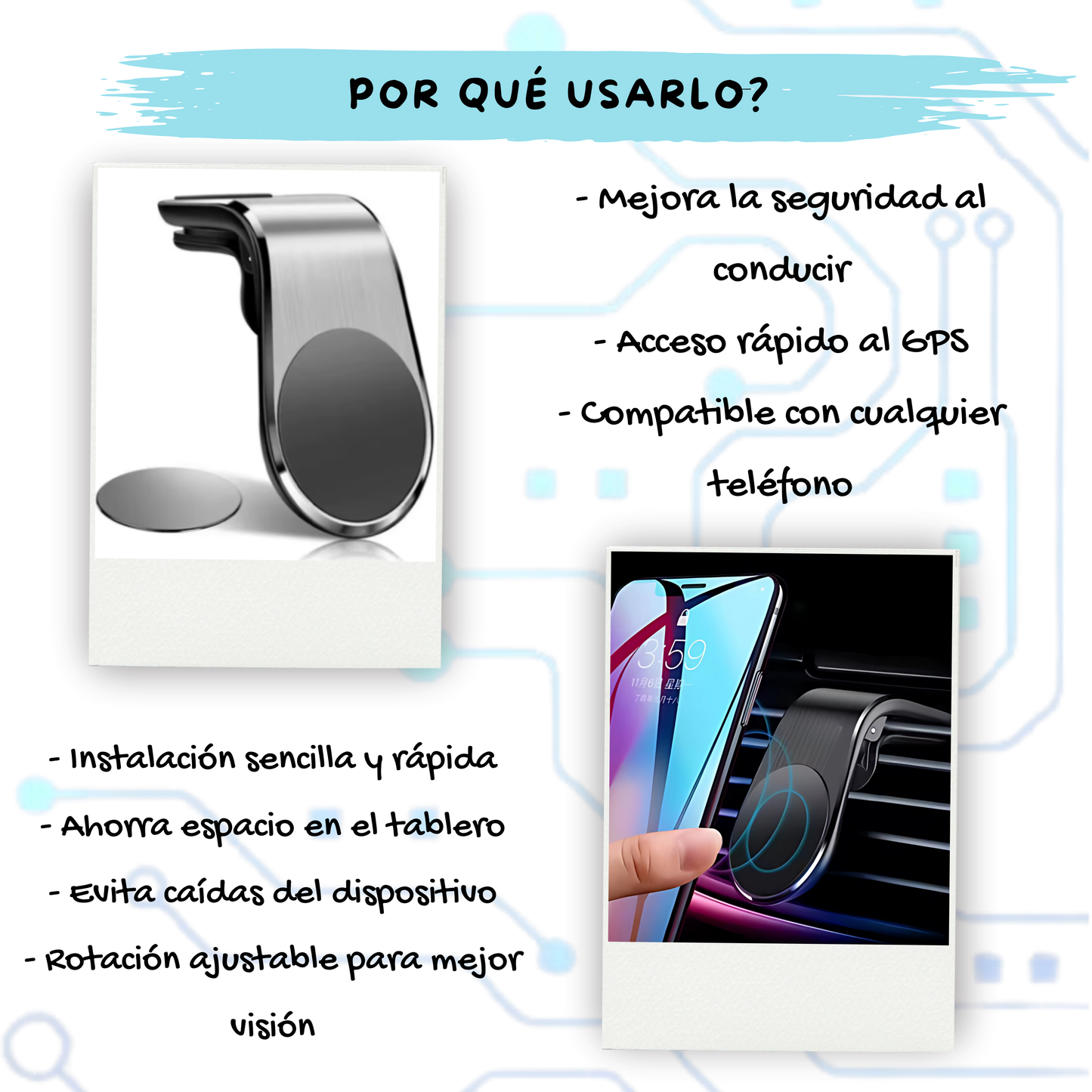 Soporte Magnético de Celular para Carro