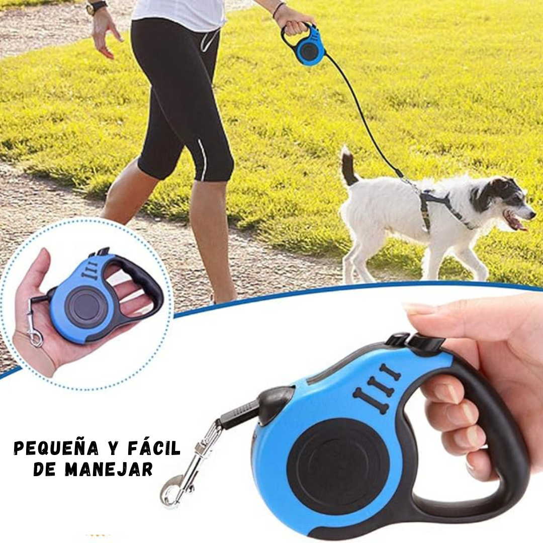 Correa retráctil mascotas