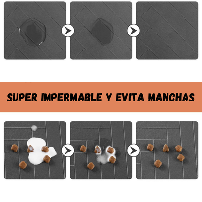 Tapete de alimentación para mascotas