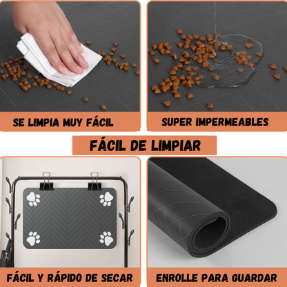 Tapete de alimentación para mascotas