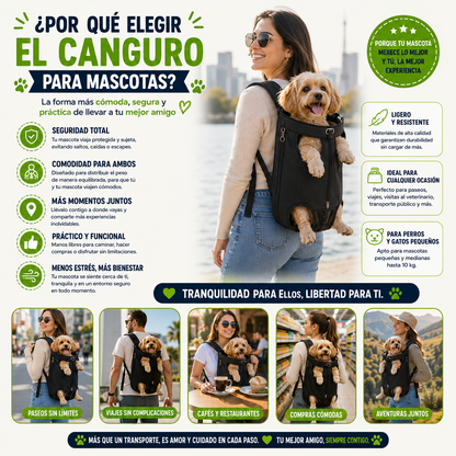 Mochila Canguro para Mascotas