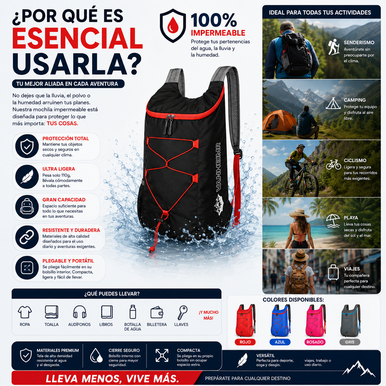 Mochilas Impermeables