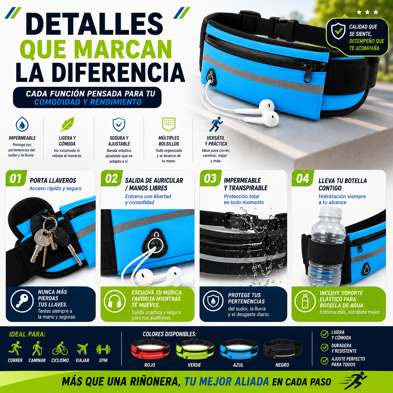 Riñonera deportiva