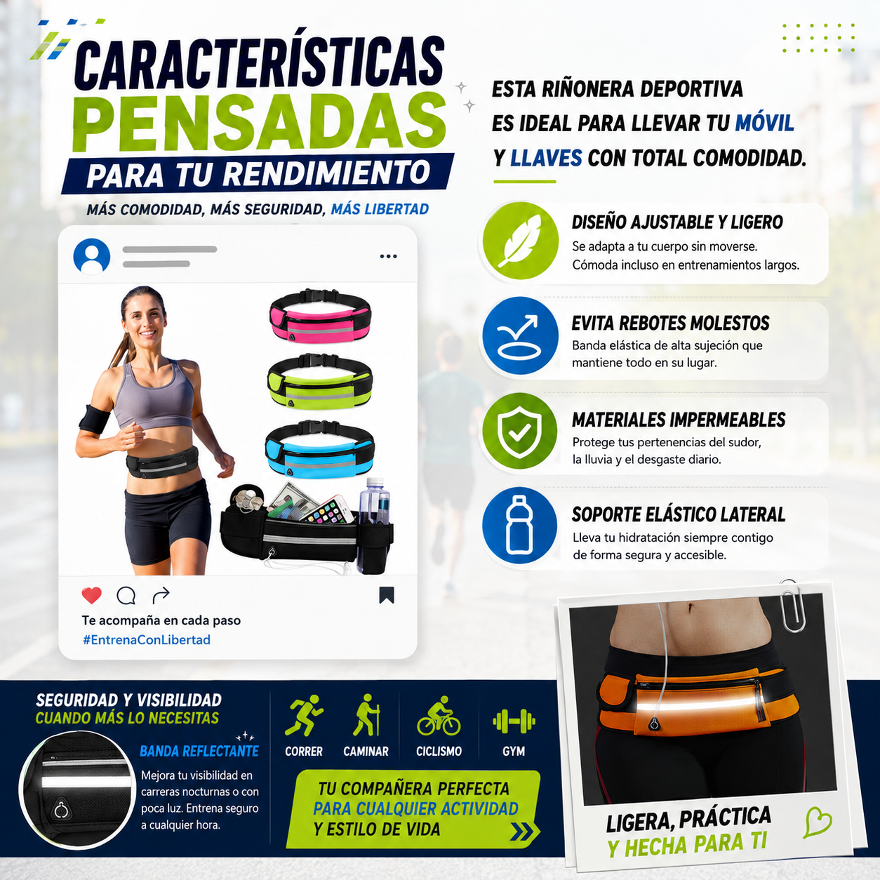 Riñonera deportiva