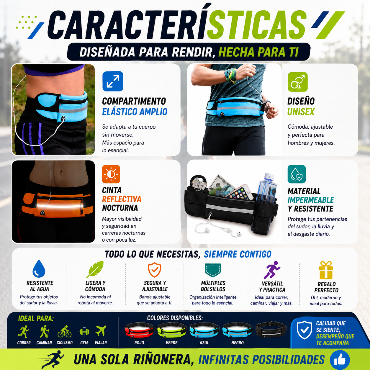 Riñonera deportiva