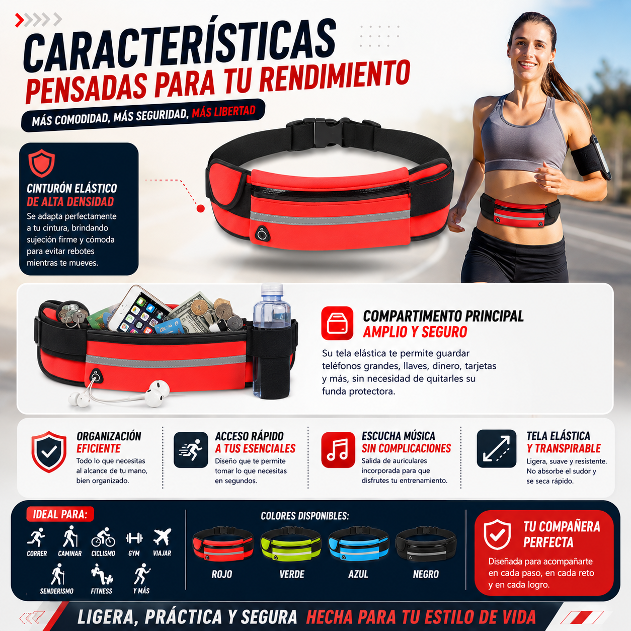 Riñonera deportiva