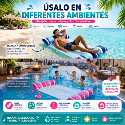 Hamaca inflable piscina